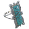 Turquoise Silver Southwestern Ring Size 5-1/2 EX44238